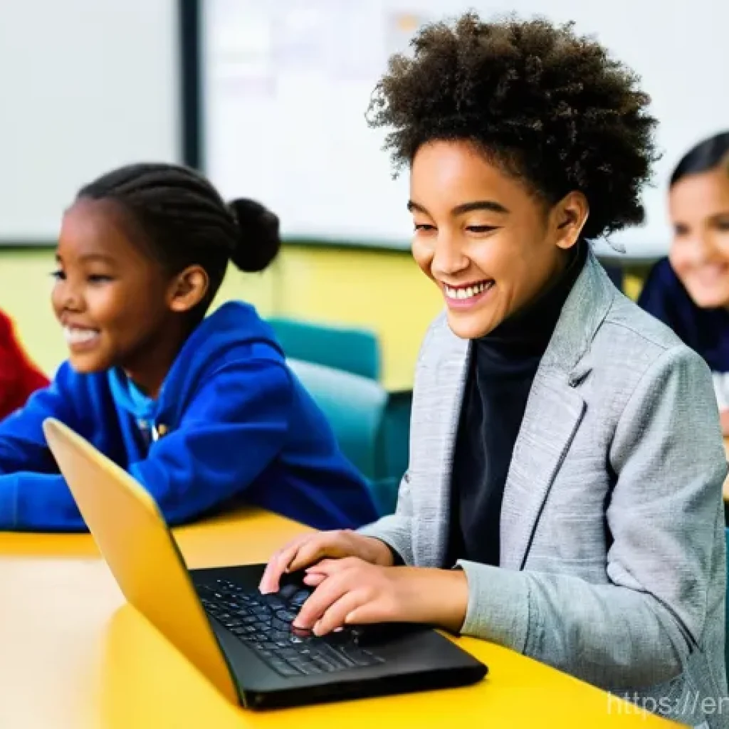 코딩교육지도사와 시험 준비에 적합한 스케줄 - **Prompt:** A vibrant, modern classroom scene filled with diverse elementary and middle school stude...