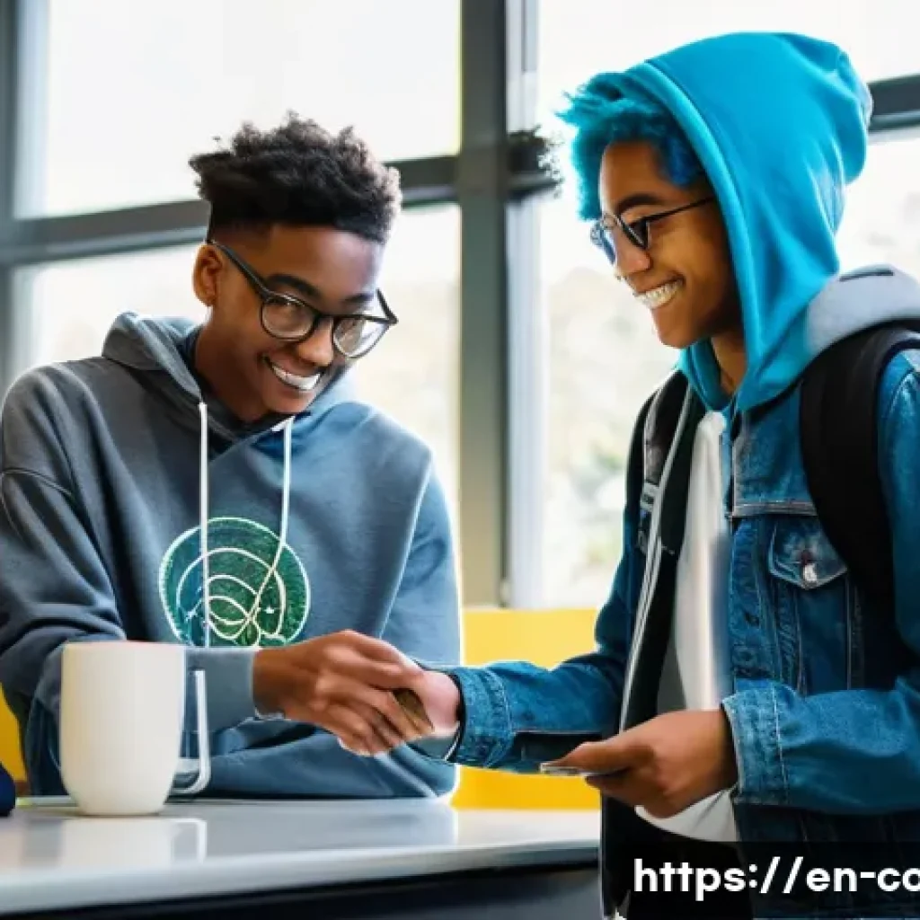 코딩교육지도사와 학습자 참여 전략 - **Prompt: "Beyond the Screen: Everyday Code Connections"**
    A diverse group of five high school s...