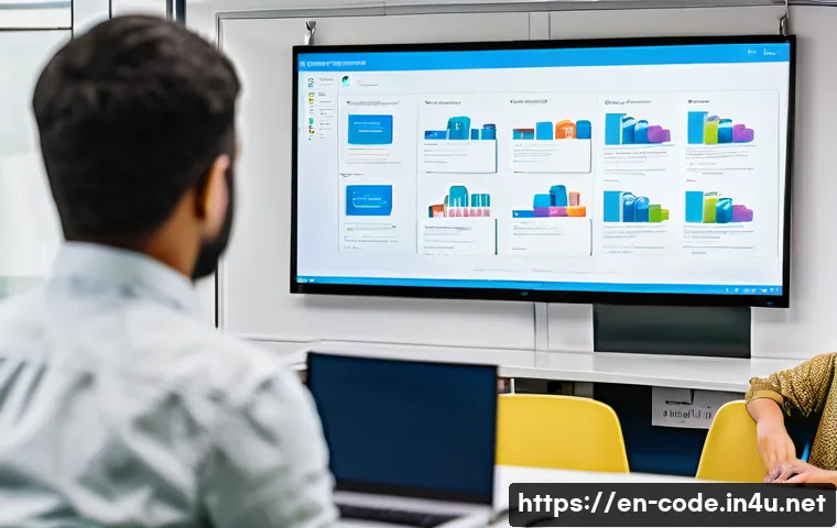 코딩교육지도사 필수 서적 리뷰 - A modern classroom scene showing a diverse group of adult students attentively learning programming ...